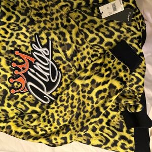 Limited edition switch remarkable Yellow and Black Leopard sweatshirt